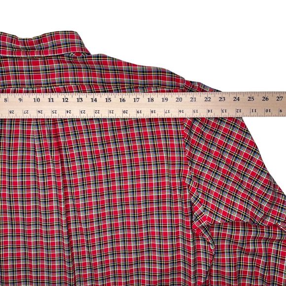 Polo Ralph Lauren Shirts Men’s XL Plaid Long Sleeve‎ Button Down Classic Fit Red - Picture 5 of 8